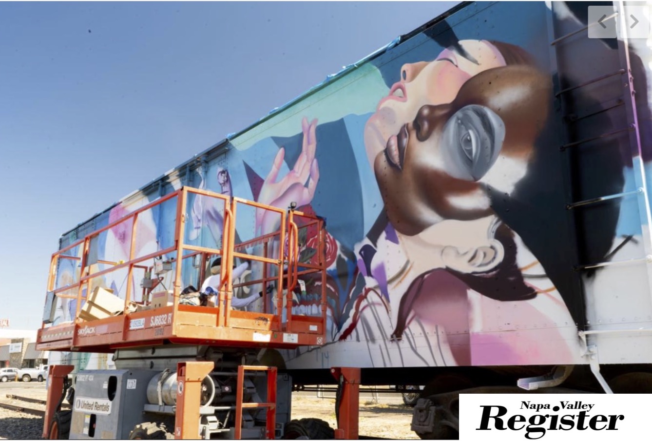 NAPA NATIVE RETURNS HOME FOR TRAIN ART PROJECT
