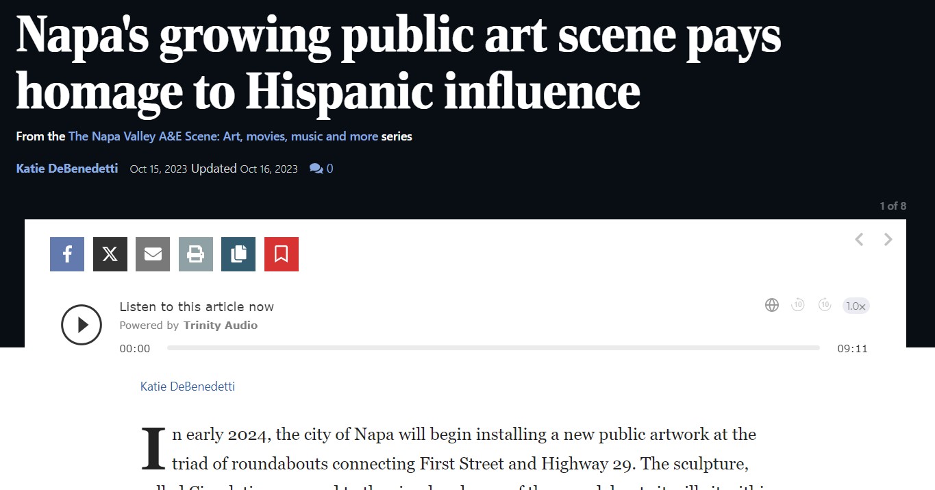 NAPAS GROWING PUBLIC ARTSCENE PAYS HOMAGE TO HISPANIC INFLUENCE