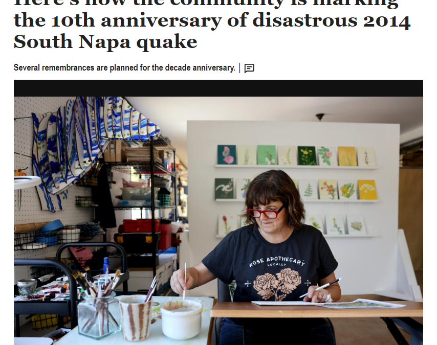 HERE’S HOW THE COMMUNITY IS MARKING THE 10TH ANNIVERSARY OF DISASTROUS 2014 SOUTH NAPA QUAKE